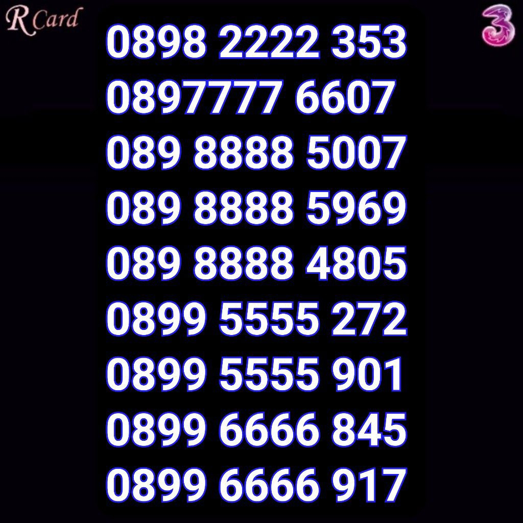 Perdana Nomor Cantik Tri Three 11 Digit Kwartet 2222 353 6666 5555 8888 845 917 5007 5969 4805 901 0