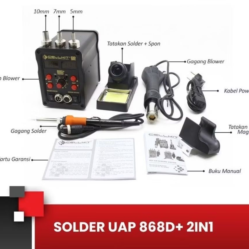 Blower cellkit 868D+ blower+solder solder uap cellkit 868D+ 2in1 blower +solder V22