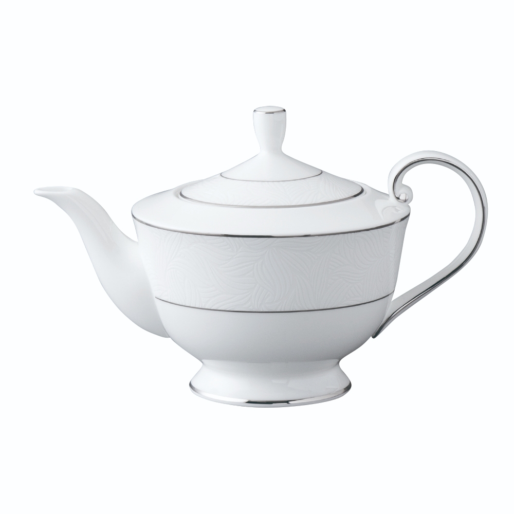 NARUMI ORIENTAL PLATINUM PRO 52580-4464 TEA POT W/COVER 550CC TEKO TEH DAN TUTUP BONE CHIINA