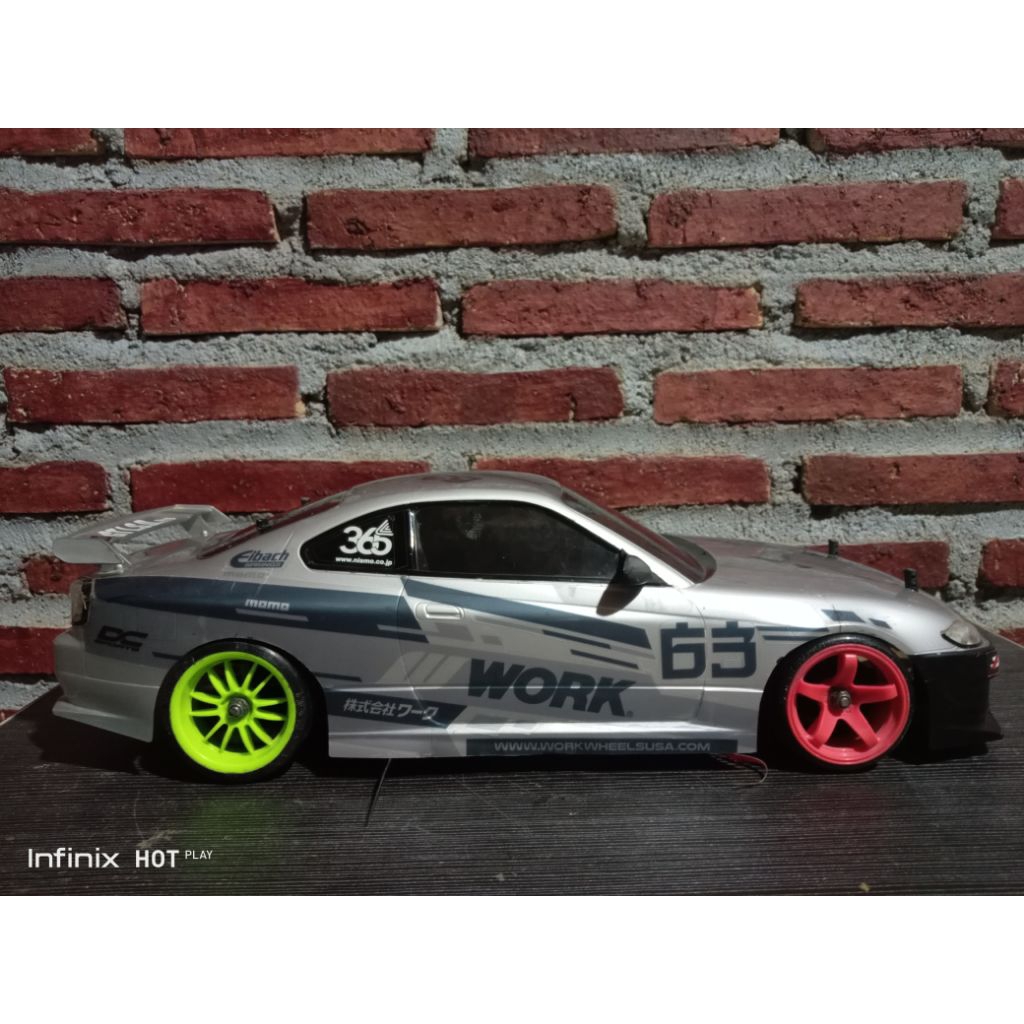 body rc Silvia s15 skala 1/10 WB 260mm brand (Tamiya)