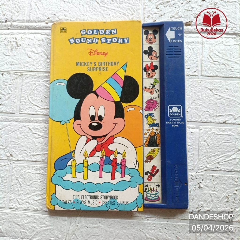 Golden Sound Story - Mickey's Birthday Surprise - Sound Story Book - Buku Cerita Anak BAHASA INGGRIS