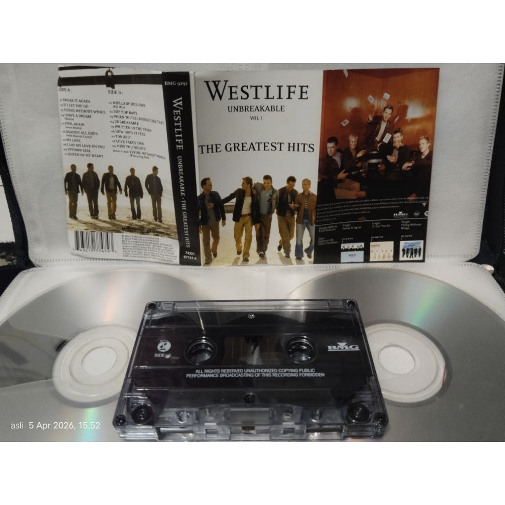 kaset pita westlife UNBREAKABLE VOL. 1 GREATEST HITS