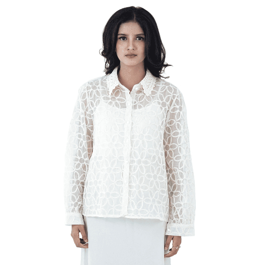 AKAYE | KEMEJA BLOUSE KAYRA Kemeja wanita - Bahan Katun combed Formal Office Premium