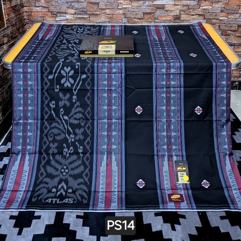 sarung ATLAS PREMIUM 780 GOLD MOTIF BHS songket