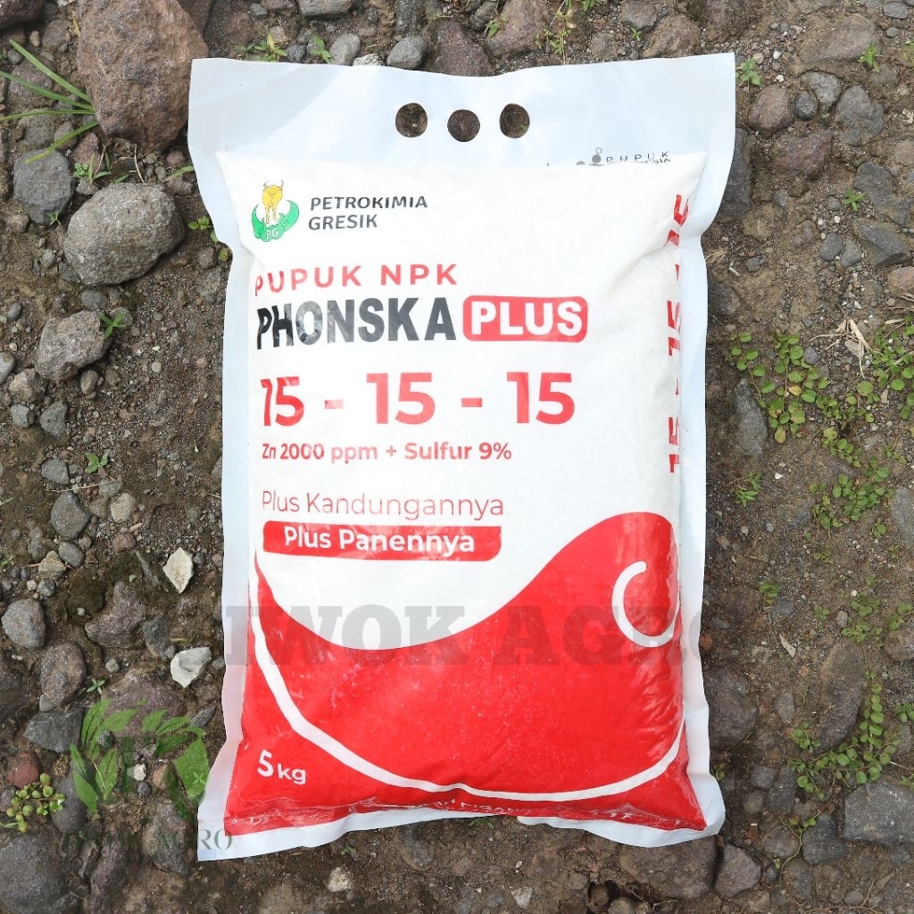 NPK PHONSKA PLUS 15-15-15 Petrokimia Gresik 5 kg - Pupuk Non-Subsidi Plus Zinc & Sulfur