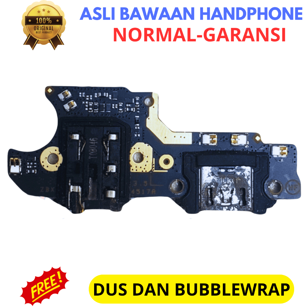 Board papan konektor cas / flexible charger hp realme c21y - c25y asli original copotan cabutan bawa