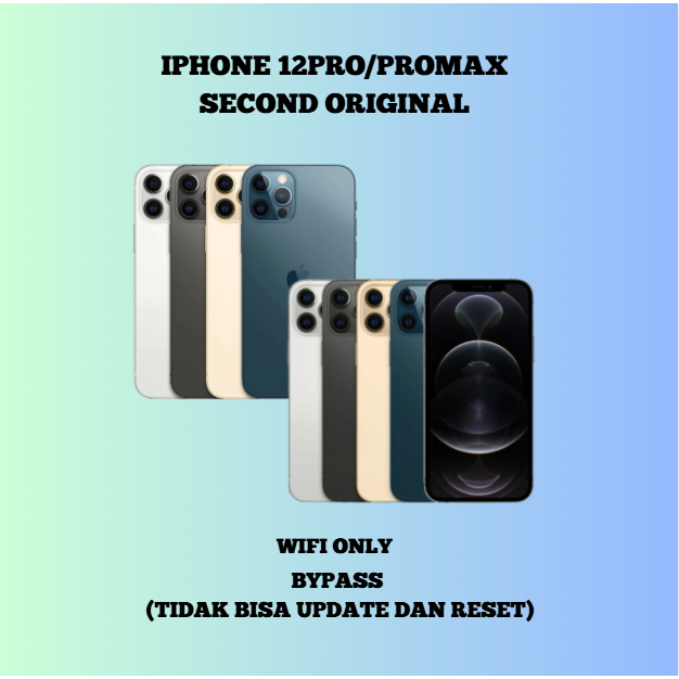 [Ready Stock] iPhone 12 PRO/12 PRO MAX WIFI ONLY Game/Live/Buat Ngonten 128GB/256GB/512GB Bekas Seco