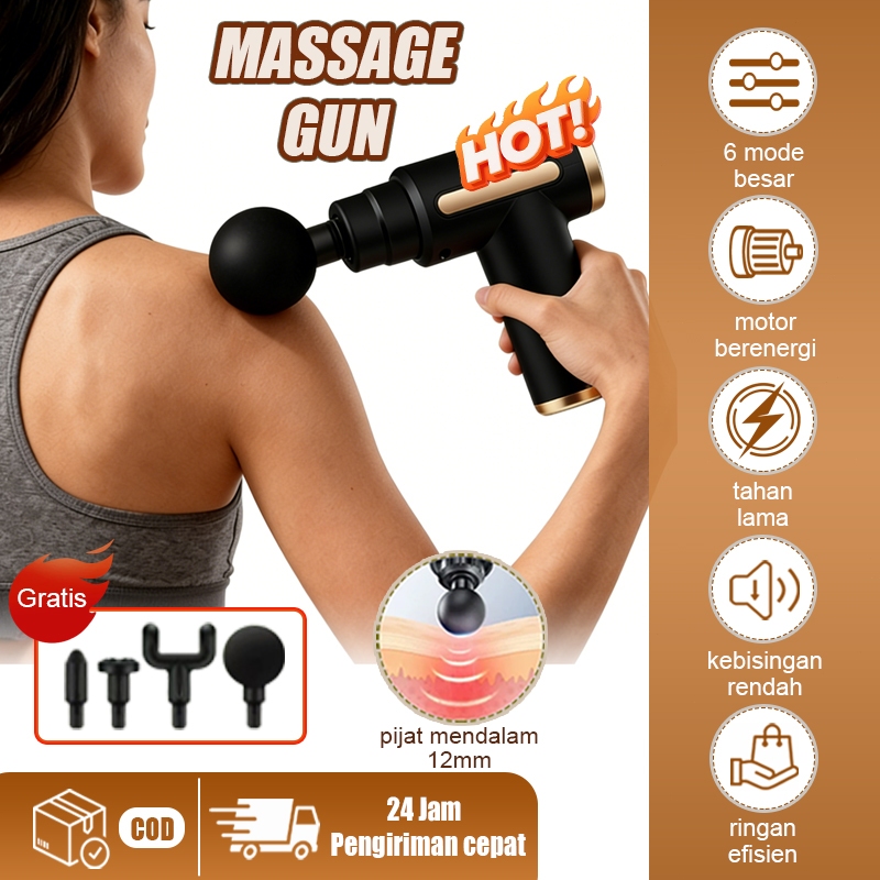 [Sell like hot cakes] Pistol pijat otot,Gun pijat,Massager otot listrik,Pijat getar listrik,Torsibes