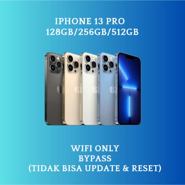 HP IPHONE 13 PRO WIFI ONLY 128GB/256GB/512GB Bekas Second Original Mulus Fullset Game/Live/Merekam V