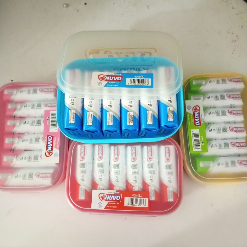 sabun nuvo tepak isi 6