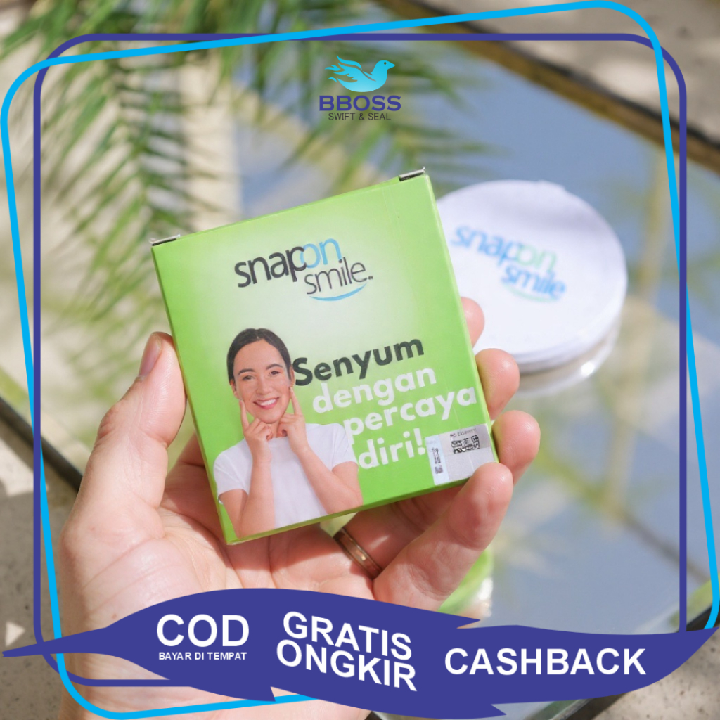[BBOSS] Snap On Smile Gigi Palsu Silikon Set Atas Bawah Praktis - Snap On Smile Perawatan Gigi Palsu