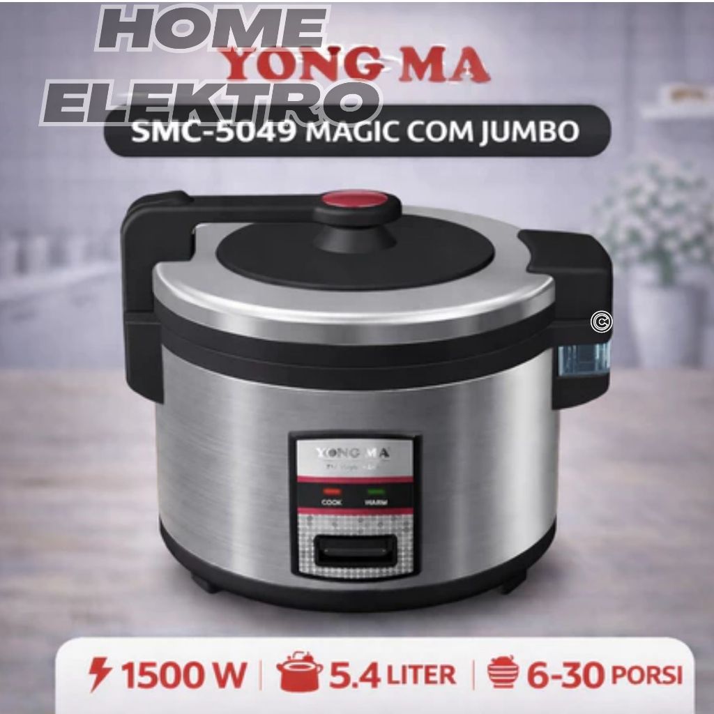YONG MA : RICE COOKER / MAGIC COM JUMBO 5,4 LT YONGMA SMC 5049