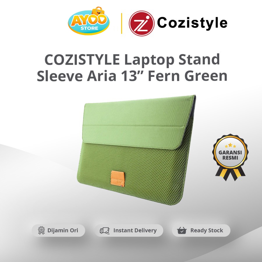 COZISTYLE Laptop Stand Sleeve Aria 13 Inch Fern Green