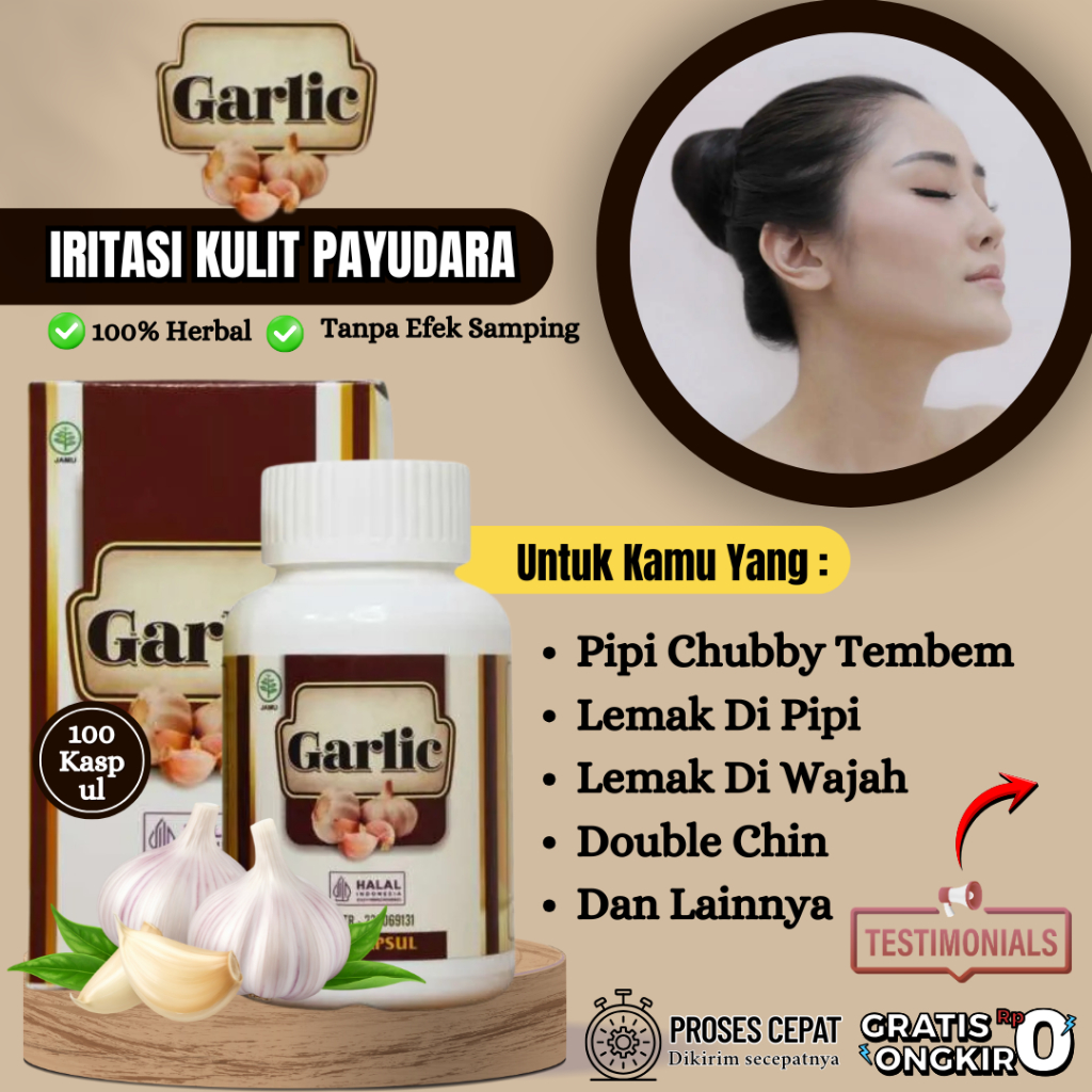 Obat Pipi Tembem Chubby Double Chin Lemak Di Pipi - Garlic