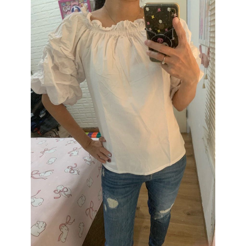 OBRAL BAJU BLOUSE WARNA PUTIH WANITA CUCI GUDANG TERLARIS TERMURAH