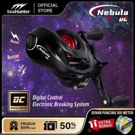 REEL BC SEAHUNTER NEBULA DC RATIO 7.1:1 BUZZER DIGITAL CONTROL SYSTEM.