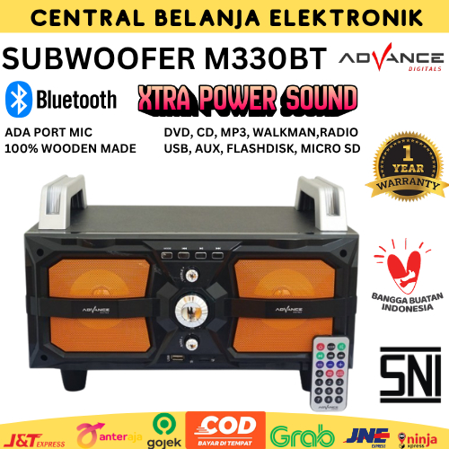 ADVANCE SPEAKER BLUETOOTH MULTIMEDIA M330BT / SPEAKER MULTIMELDIA SUBWOOFER ADVANCE M330 BT