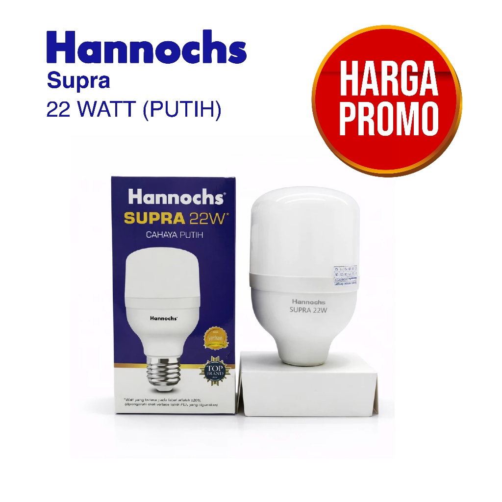 Lampu LED Hannochs 22 Watt Bohlam LED Hannochs Supra Hemat Energi