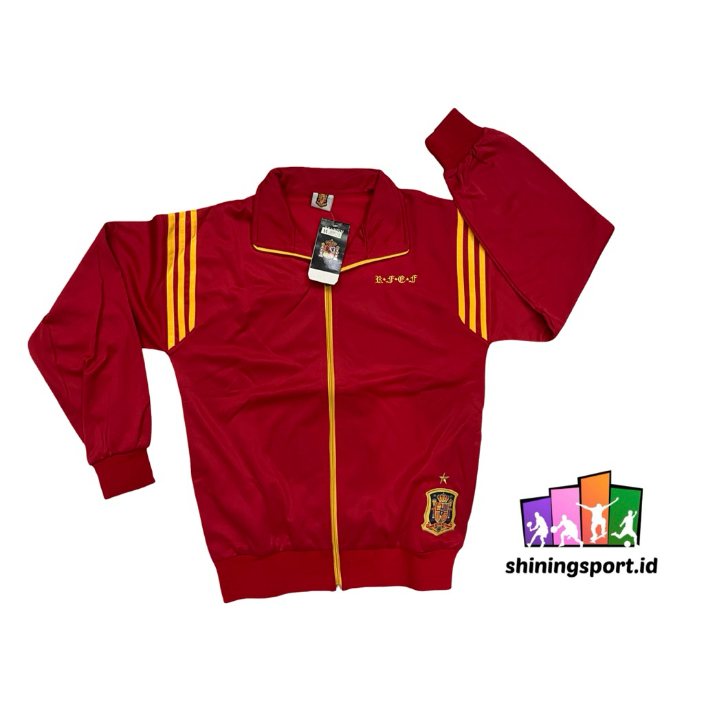 Jaket Bola Retro Nation Timnas Spanyol 7 Stars