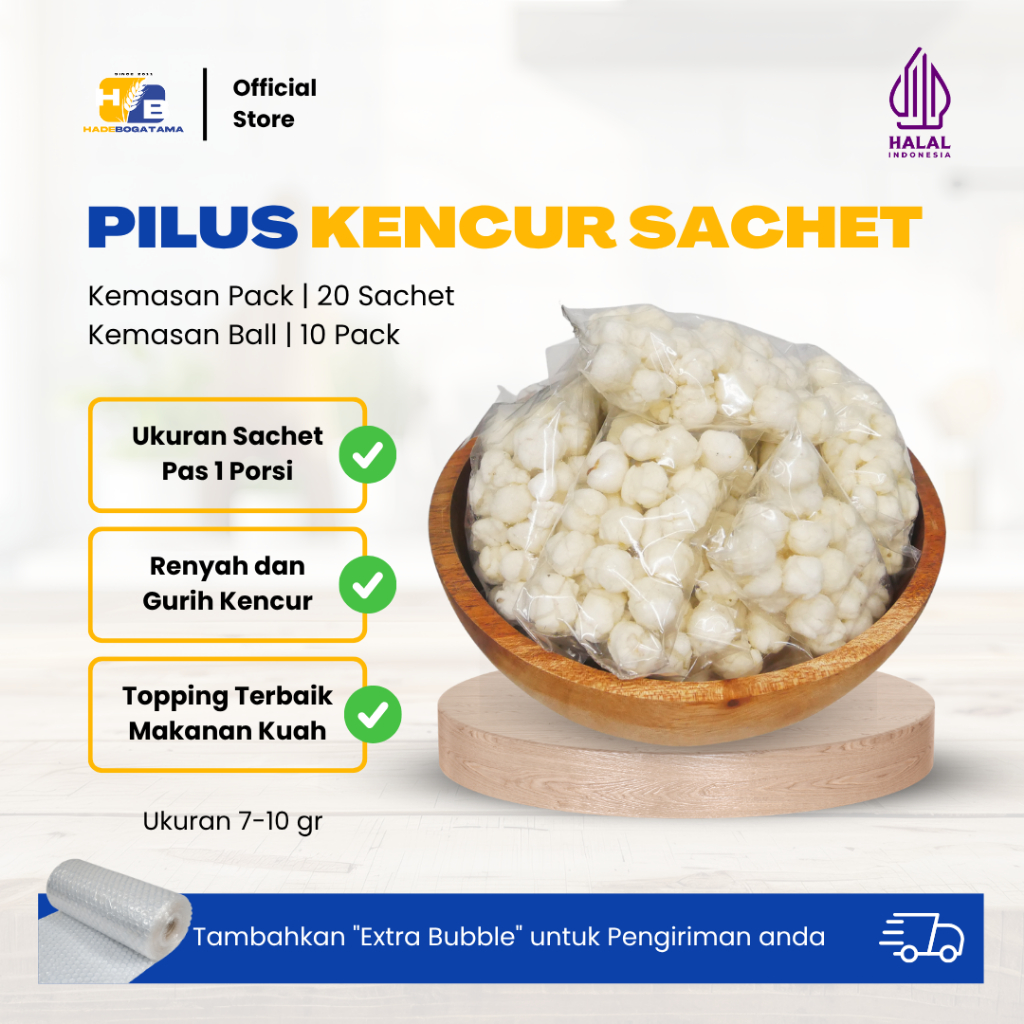 Pilus Hade Sachet kemasan Ball (Ball)