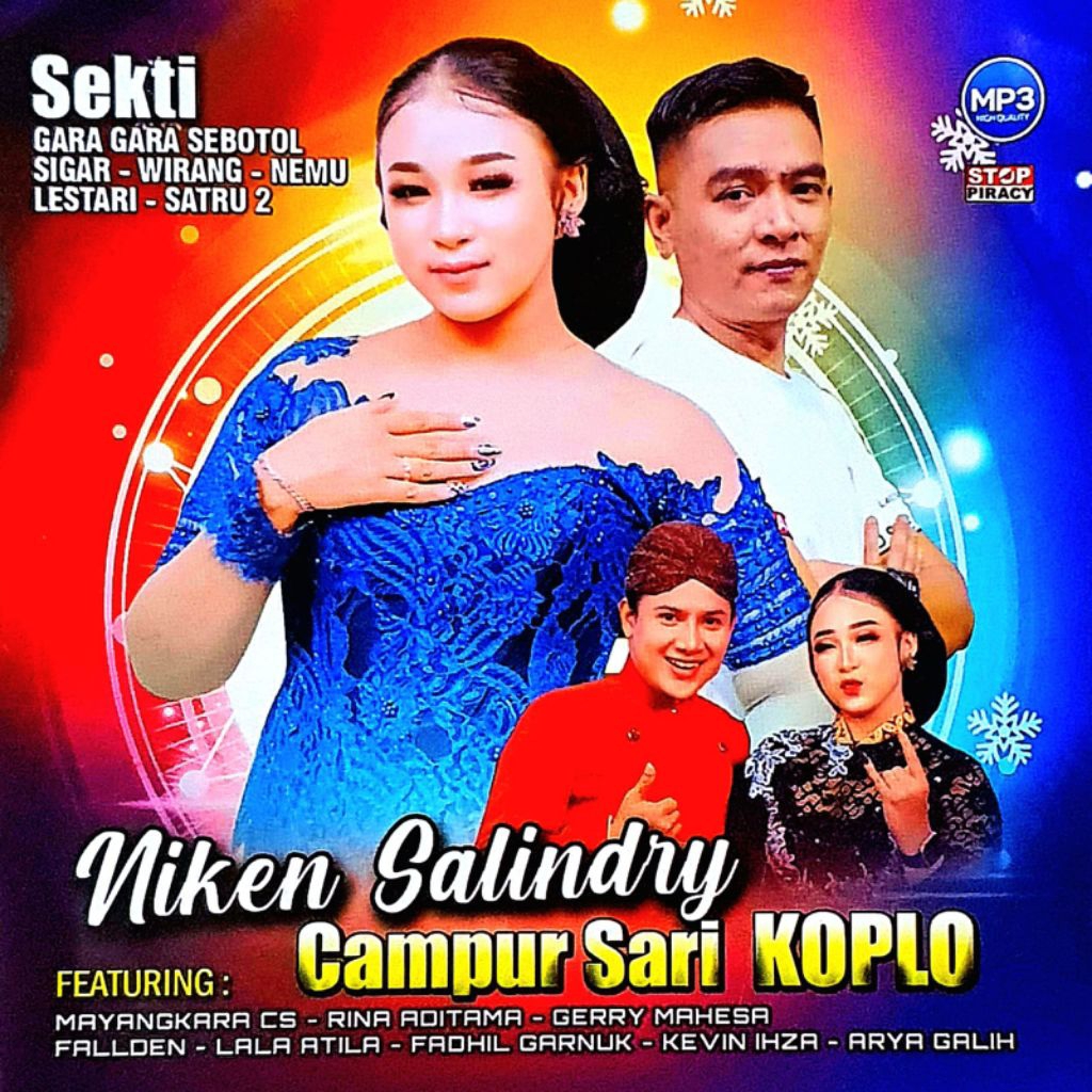 KASET CD MP3 MP5 LAGU CAMPURSARI NIKEN SALINDRY - CD MP3 BISA DI MOBIL LAGU CAMPURSARI KOPLO - DVD. 