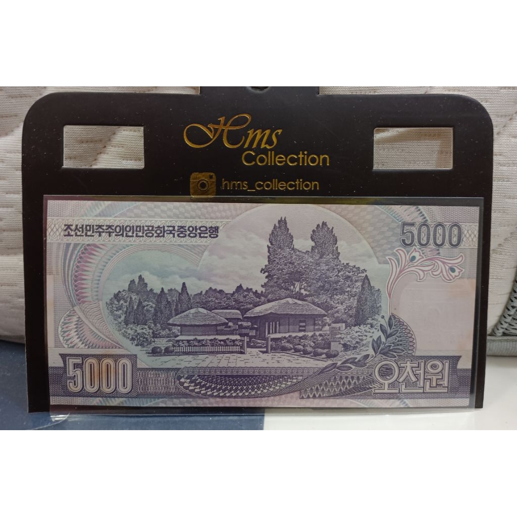 Uang Negara Korea Utara 5000won koleksi