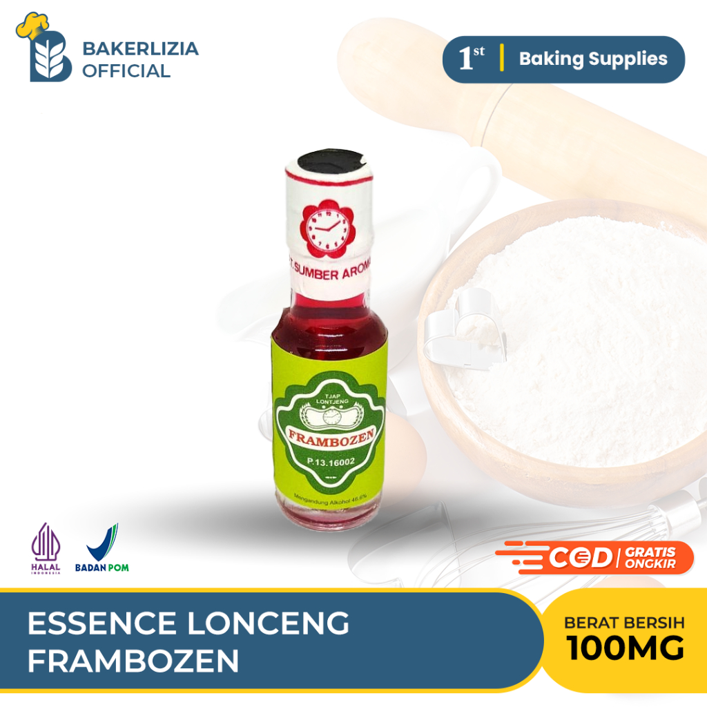 ESSENCE LONCENG FRAMBOZEN 1 BOTOL - PERISAI SINTETIK, PENYEDAP KUE