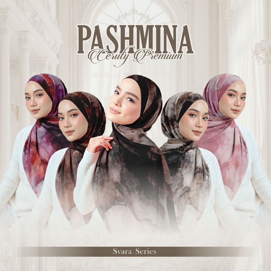 NEW MOTIF Pashmina Ceruty Premium ukuran 180x75 cm | Ombre Shawl | Printing motif | Syal | Kerudung 