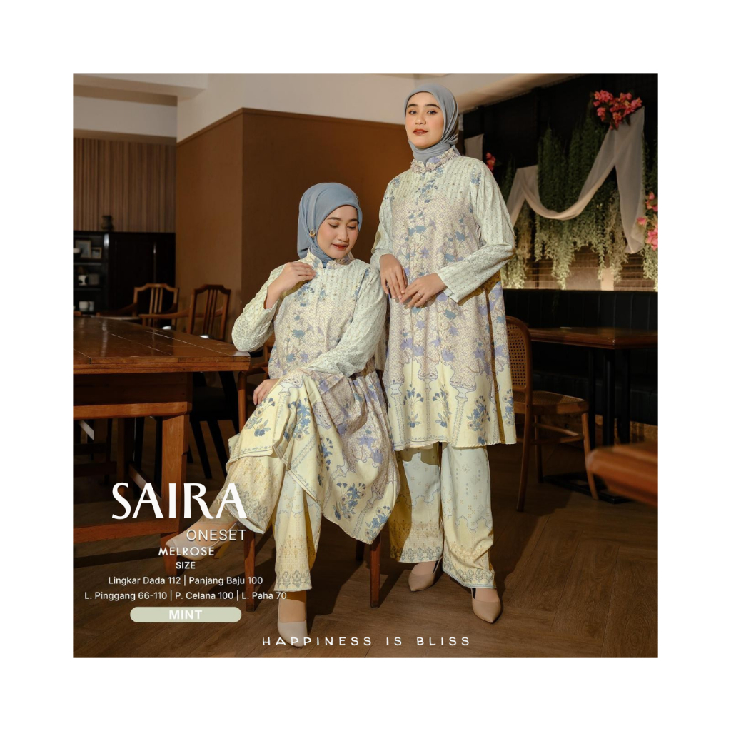 SAFIRA ONE SET MELROSE  Bahan Material Melrose