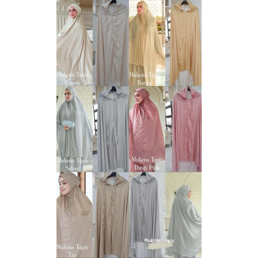 MUKENA / SET PRAYER TAPIS BUTTONSCARVES LOOKLIKE