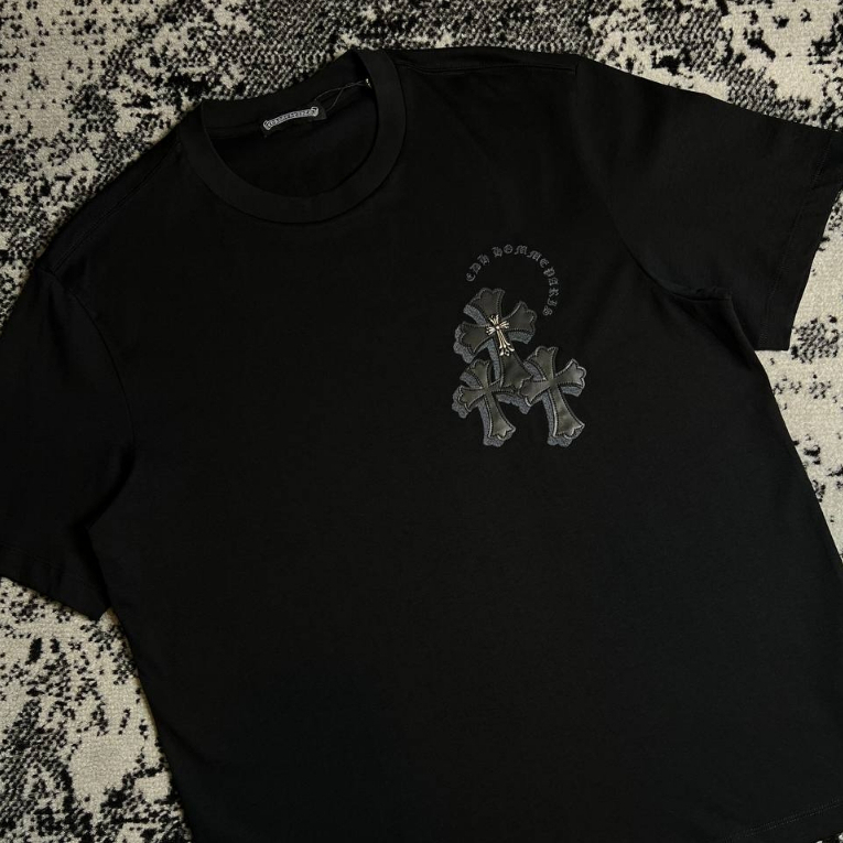CHROME HEARTS 3 CROSS BLACK AUTHENTIC
