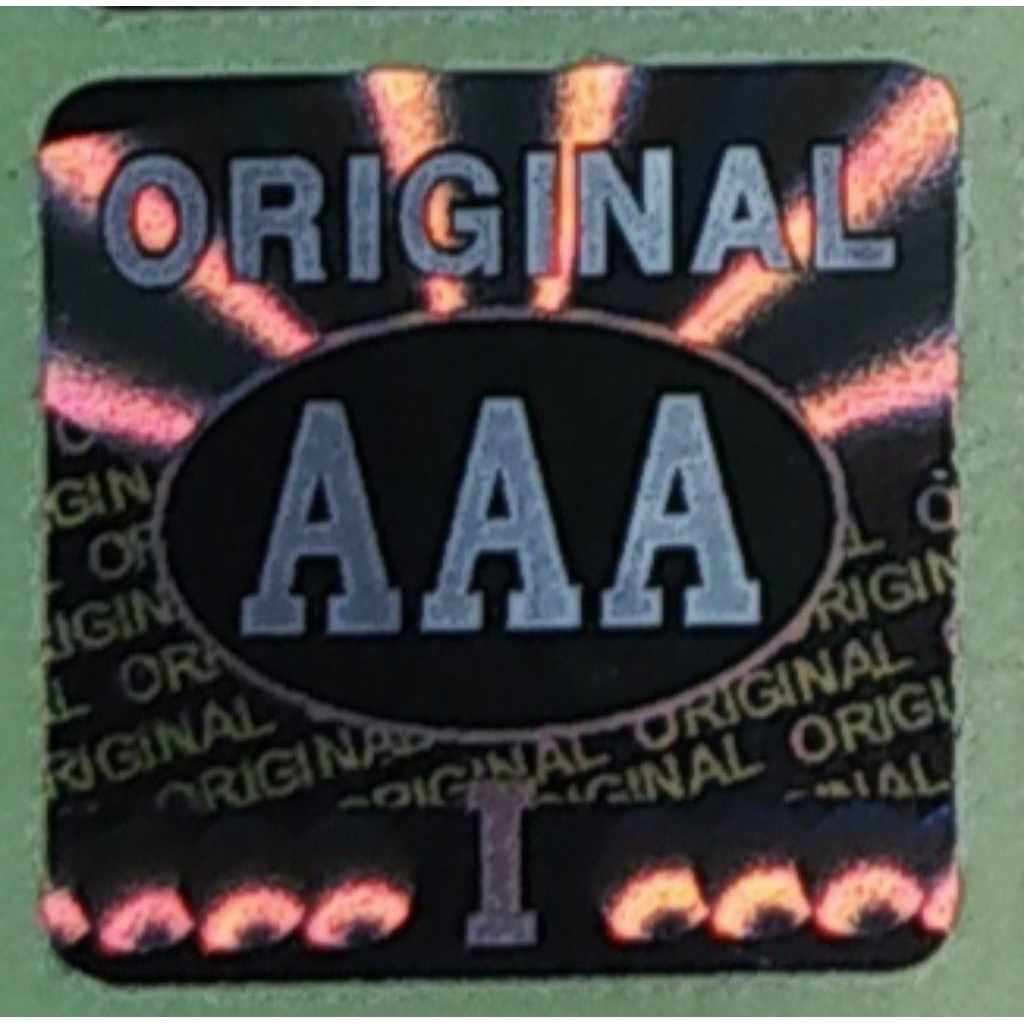 stiker hologram original AAA silver