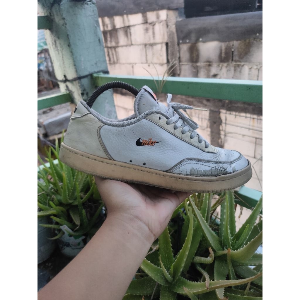 Nike Court Vintage Sneakers Original Casual Leather White Tempur Size 42