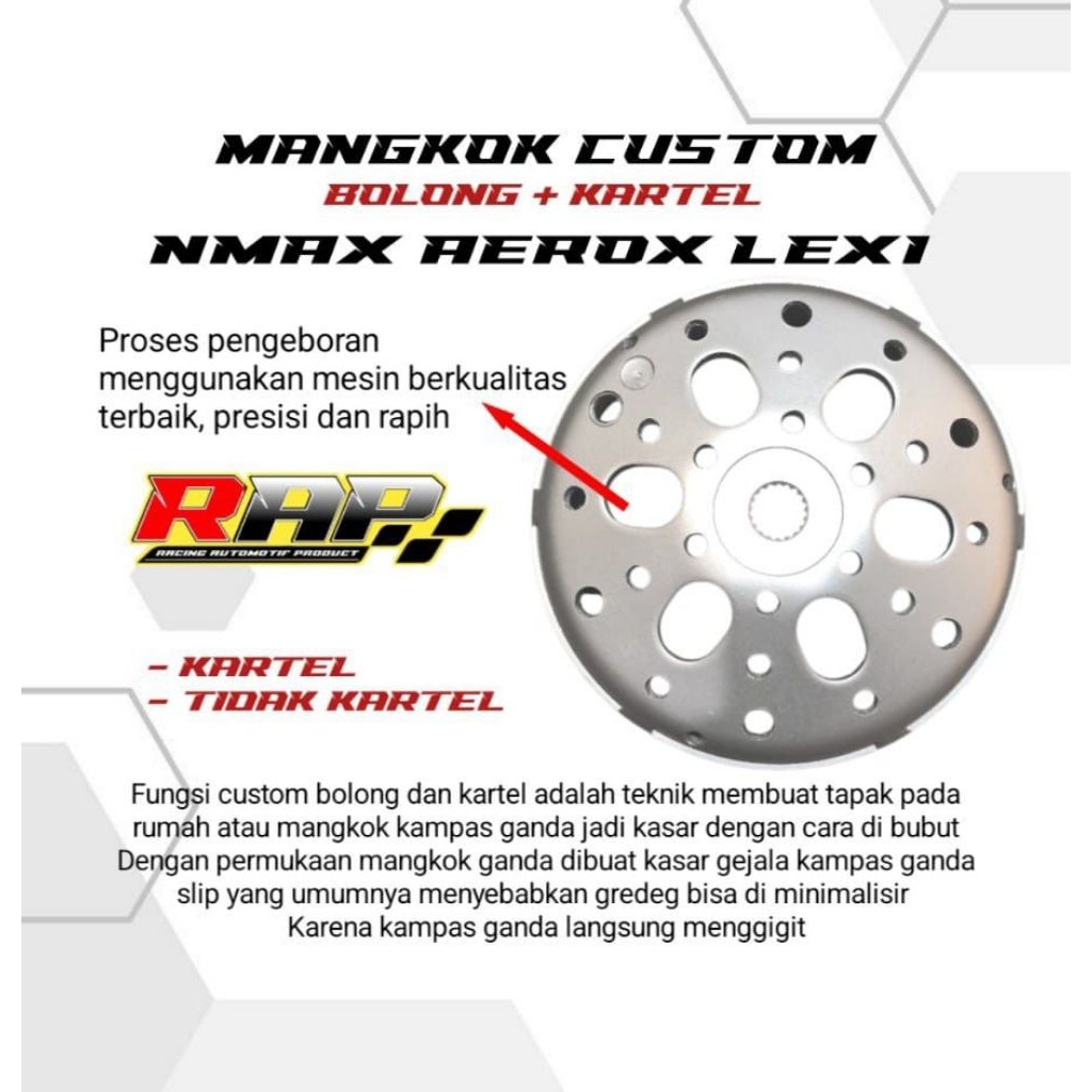 MANGKOK GANDA NMAX AEROX MANGKOK KAMPAS GANDA NMAX NEW AEROX 155 MANGKOK GANDA ANTI GREDEG