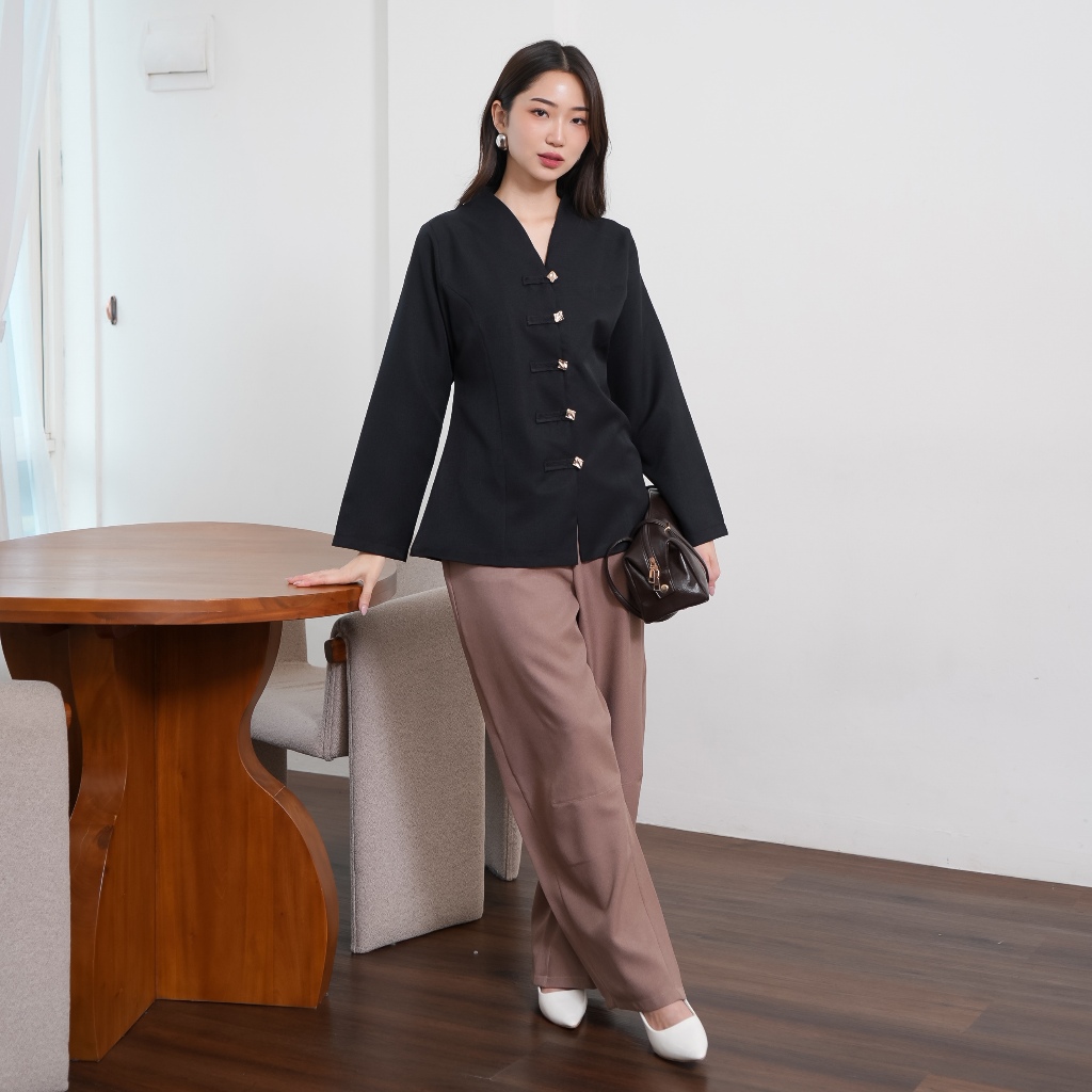Atasan Wanita | Magnolia Top | Longsleeve Blouse