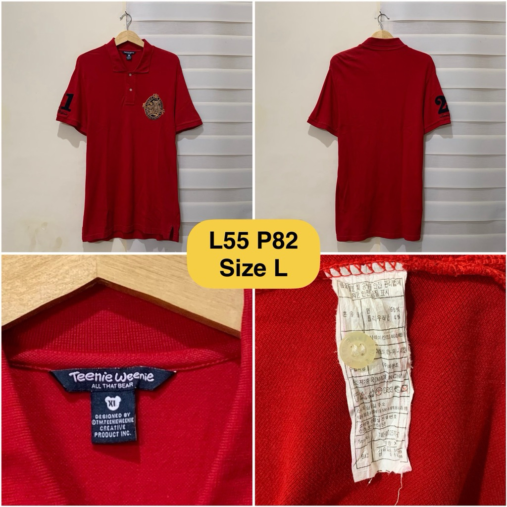 Poloshirt Teenie Weenie Merah Original