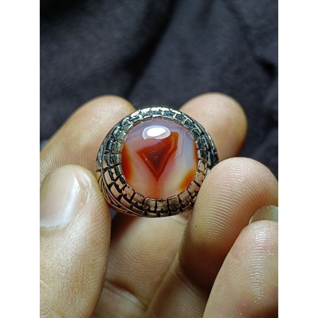 cincin batu akik Sulaiman Merah