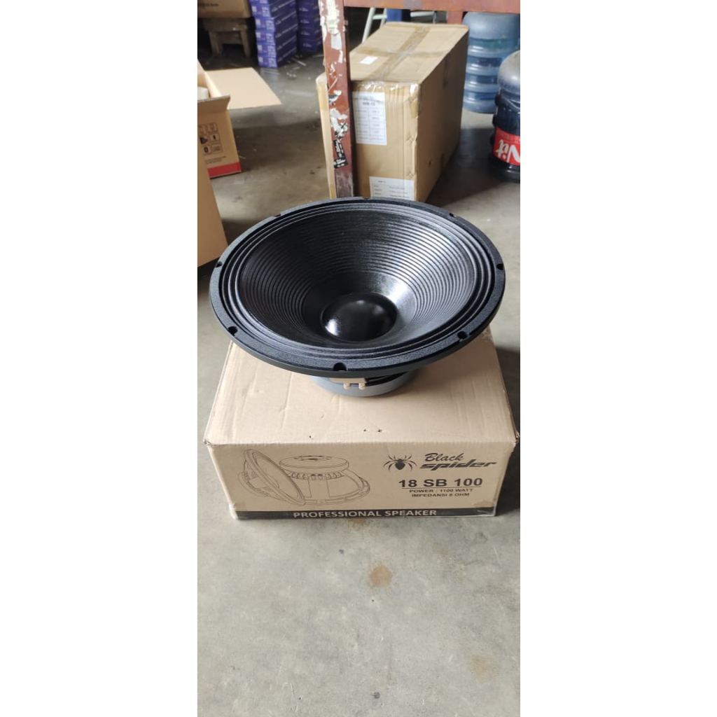 Speaker Komponen BlackSpider 18 SB 100 | Speaker Black Spider 18inch Coil 4in Original