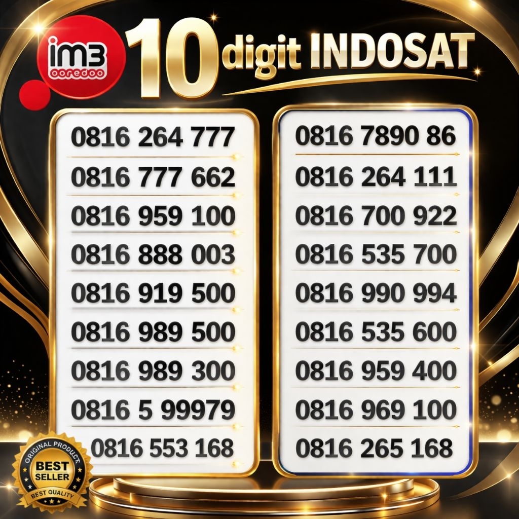 NOMOR CANTIK 10 DIGIT PRABAYAR PERDANA INDOSAT 10DGT NOMOR CANTIK NOMOR KEREN