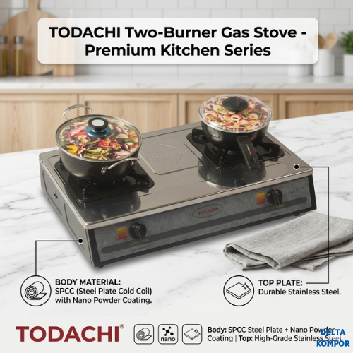 DELTA KOMPOR GAS Todachi 2 TUNGKU GAS STOVE  T-28D PREMIUM HIGH QUALITY