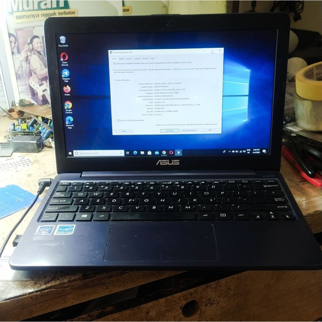 Notebook Asus E203mah