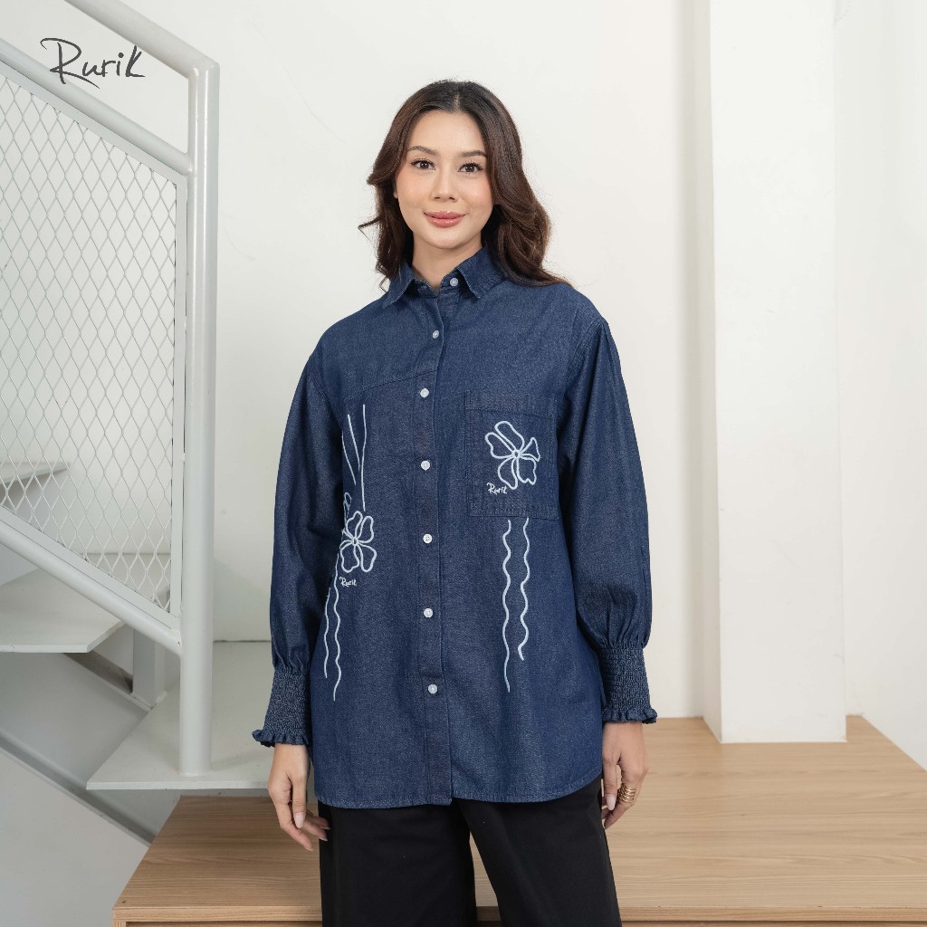 Rurik Kemeja Bordir Rurik Ravenya Embroidery Shirt