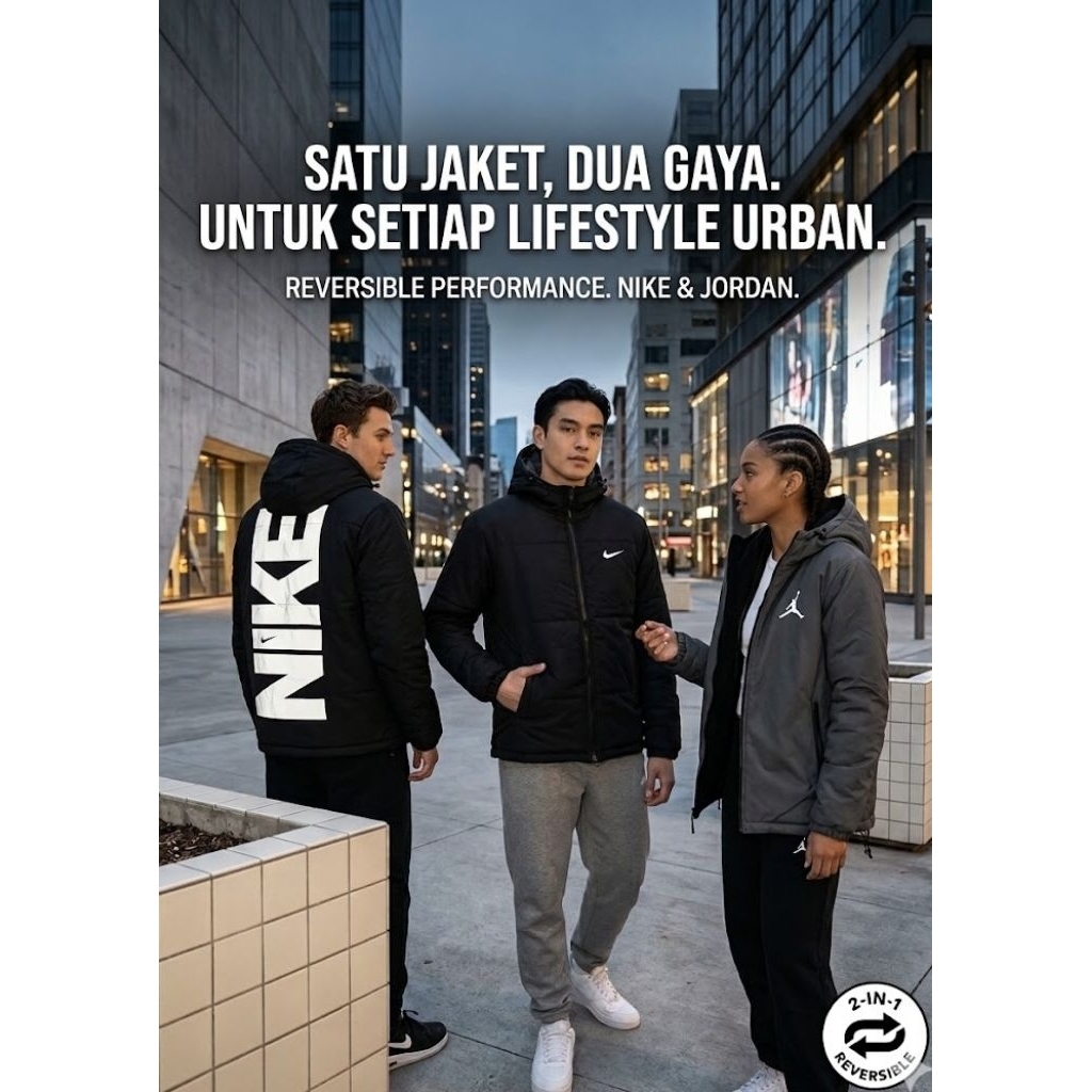 Jacket Puffer NIKE X JORDAN REVERSIBLE