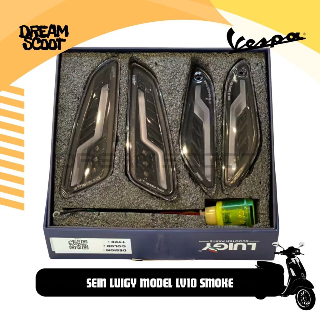 Sein luigy Smoke vespa sprint Vespa primavera Sein Vespa matic Sein LED Luigy vespa sein luigy Vespa