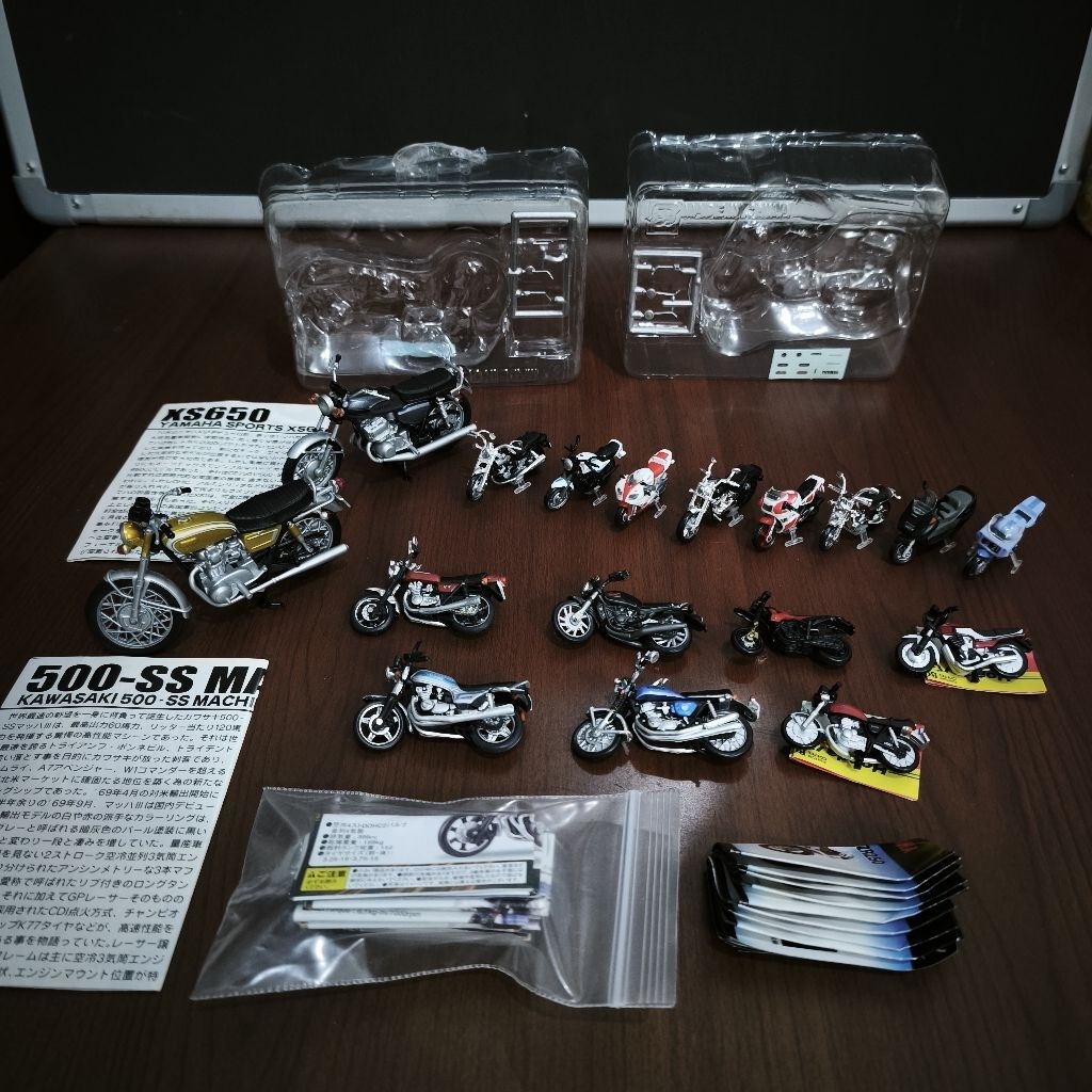 Diecast Miniatur motor motoran Kawasaki Honda Original Japan