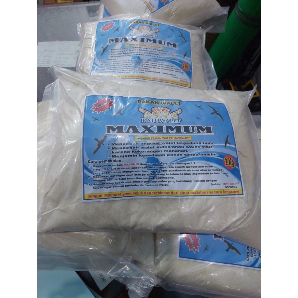 pakan walet maksimum 2kg. pakan walet ratu walet(jasa walet)