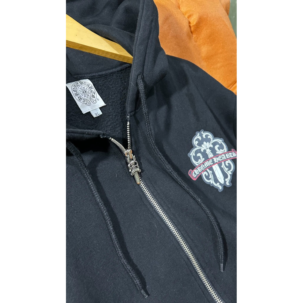 ziper hoodie  chrome heart knife