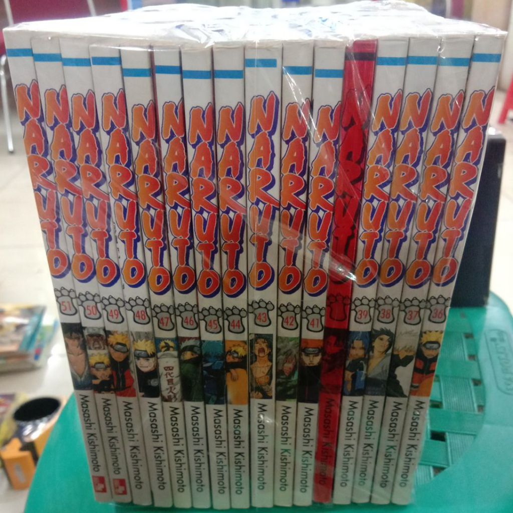 komik naruto vol 36 sampai 51 jual full set