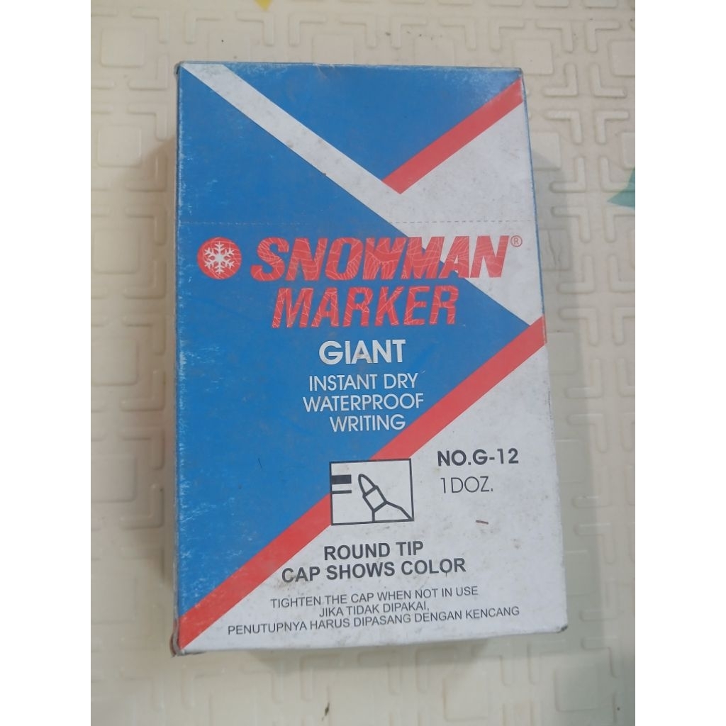 Spidol Permanen Snowman Warna Biru