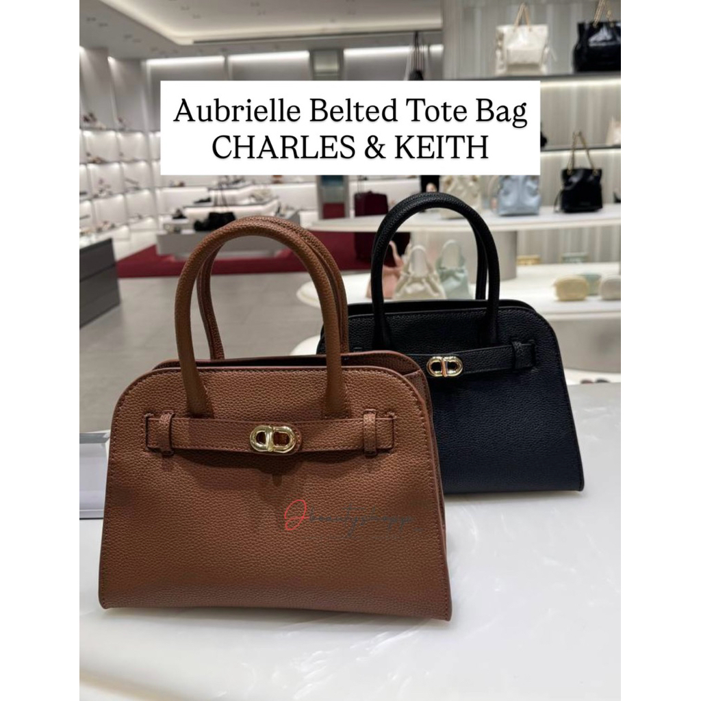 Tas aubrielle belted tote bag